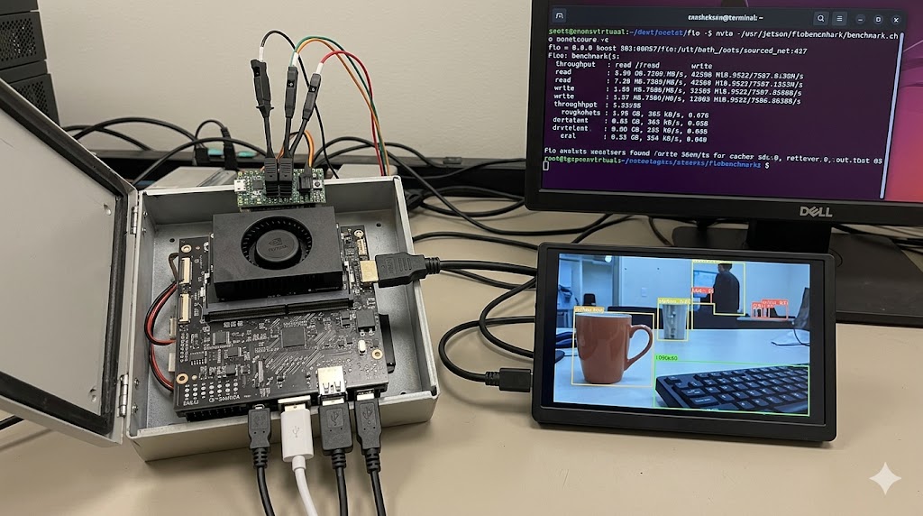 Jetson Orin Carrier Board on the bench