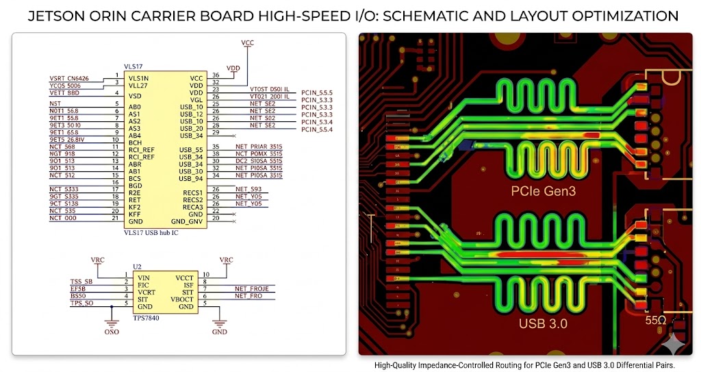 Jetson Orin carrier board schematic and layout